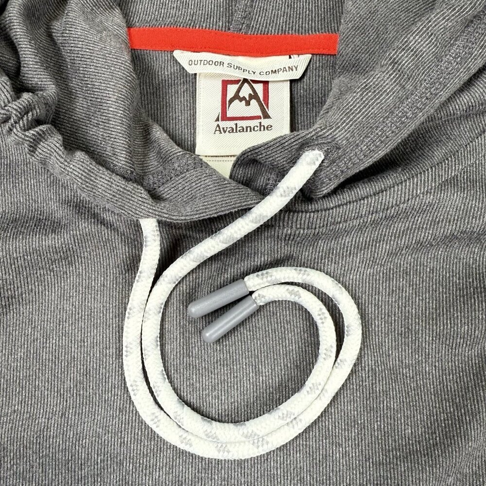 Avalanche Outdoor Supply Company Charcoal Gray Pullover Hoodie Large - Picture 10 of 11